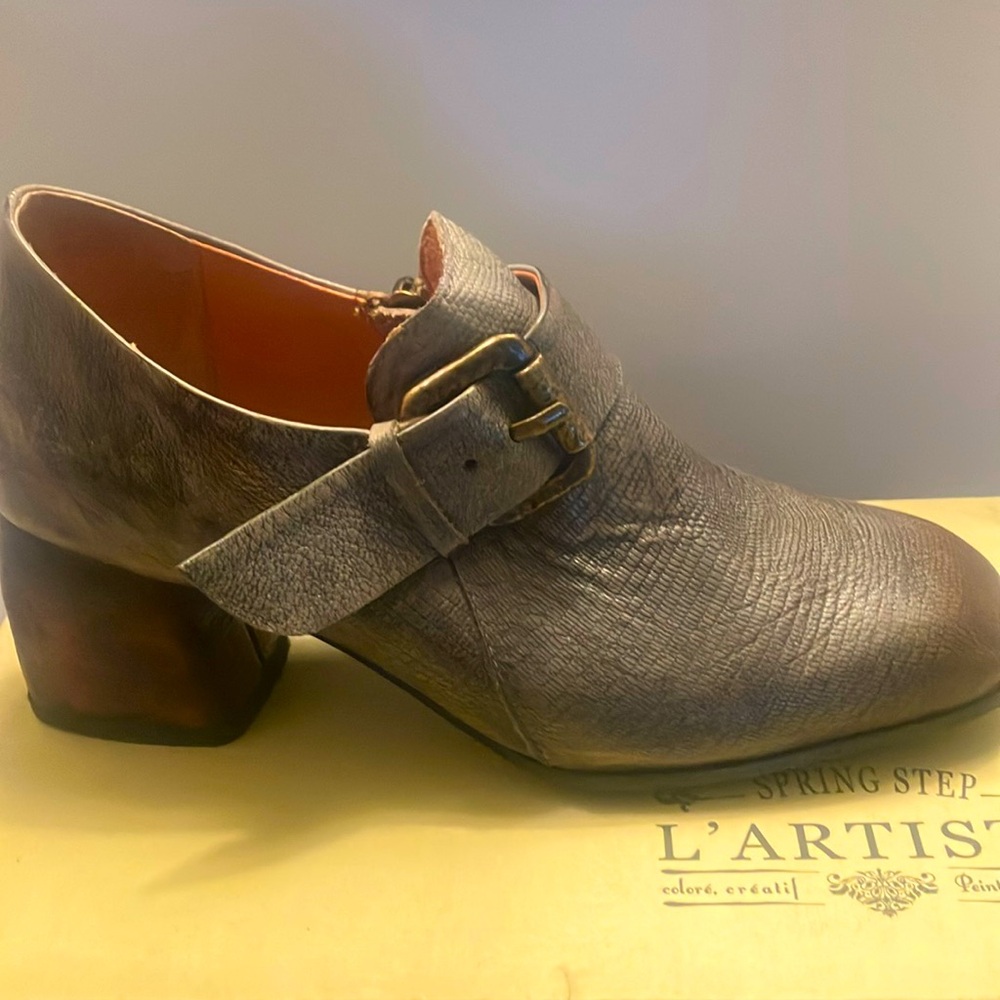 Burnished grey spring step boot 38